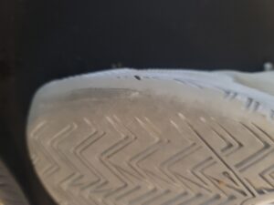 Sole wear on inside right toe Head Revolt Evo 2.0 after 5 months of heavy use