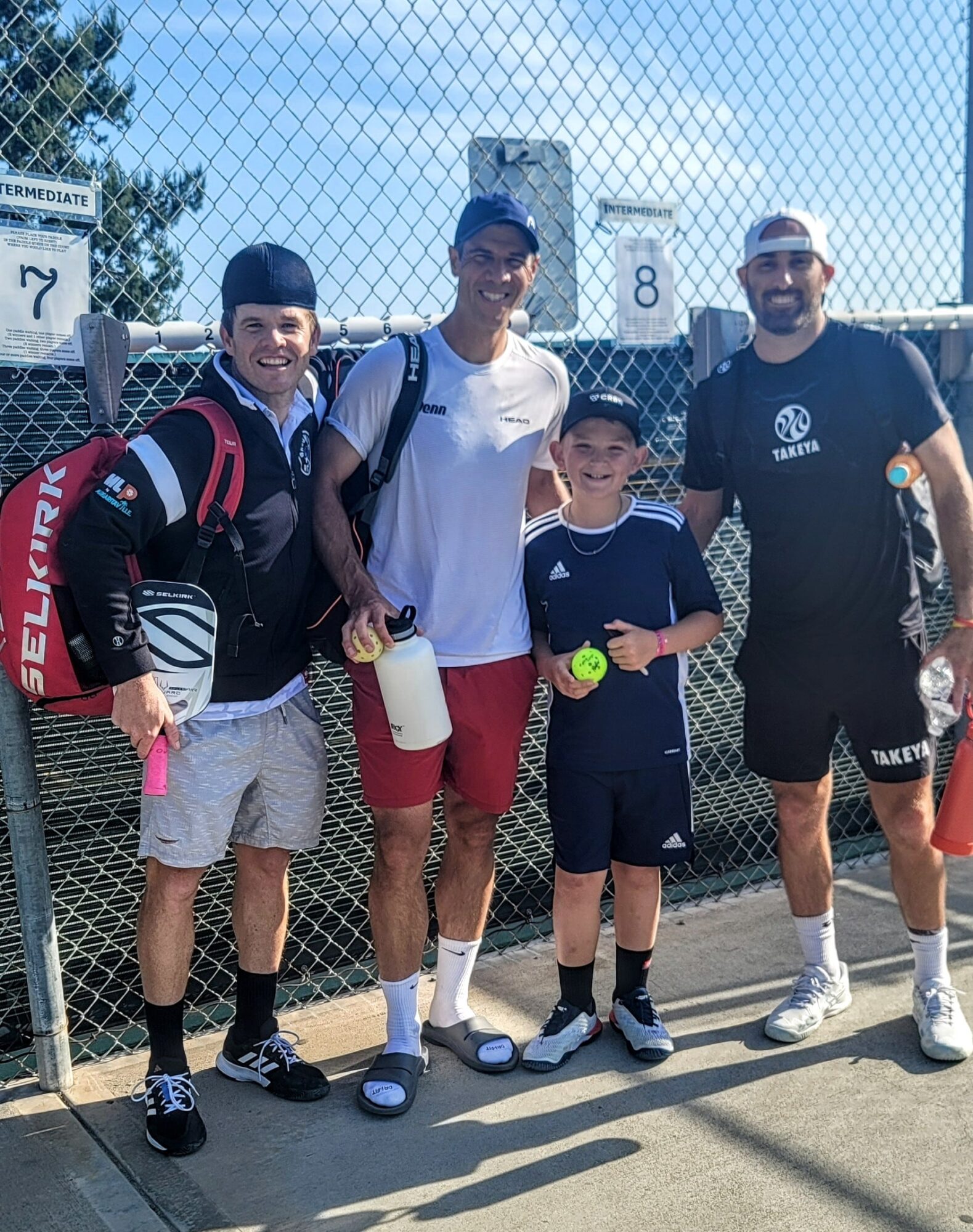 We met AJ Koller, Rob Nunnery, and Erik Lange at the local pickleball courts in San Clemente