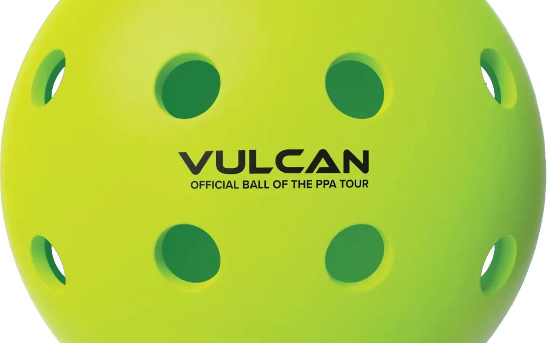 Vulcan VPRO FLIGHT Outdoor PPA Tour Pickleball. Official tournament pickleball ball of the Pros