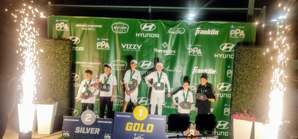 Gold Medal Ceremony PPA Masters Junior Coed Doubles 2023