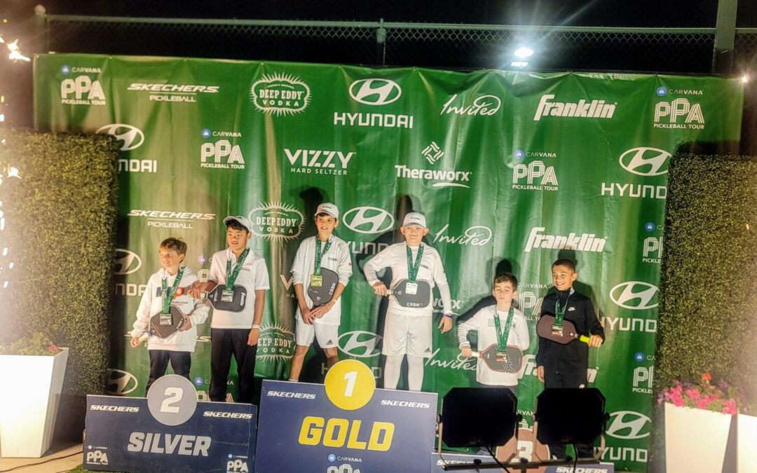 Gold Medal Ceremony PPA Masters Junior Coed Doubles 2023